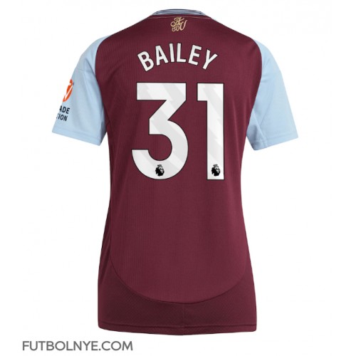 Camiseta Aston Villa Leon Bailey #31 Primera Equipación para mujer 2024-25 manga corta